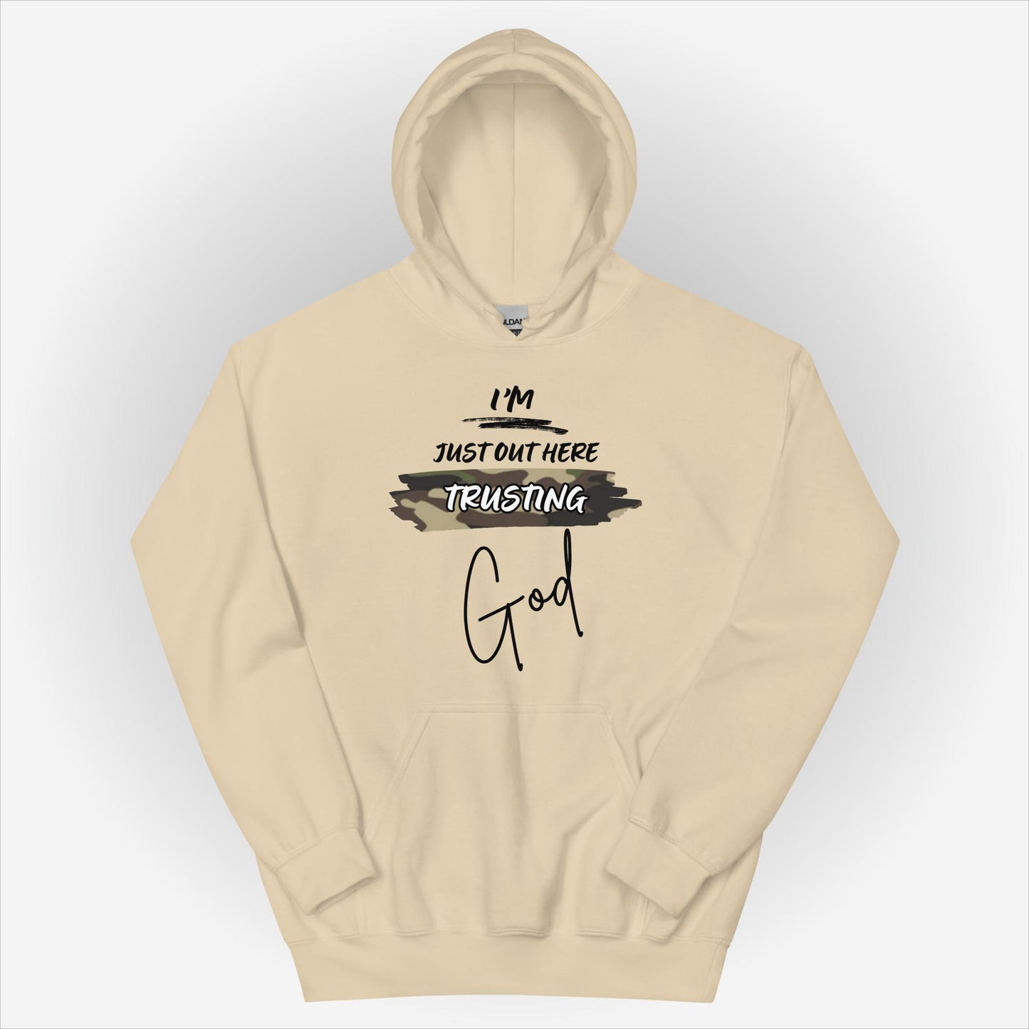 I'm Just Out Here Trusting God - Hoodie