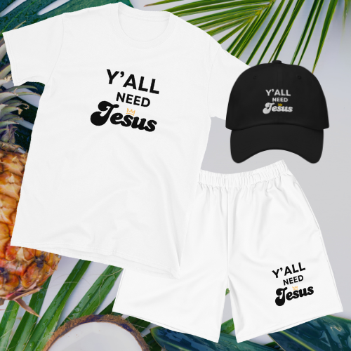 Y'all Need Jesus White T-Shirt