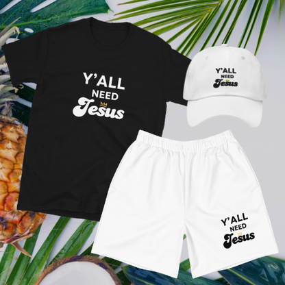 Y'all Need Jesus Clothing Set with Black Shirt